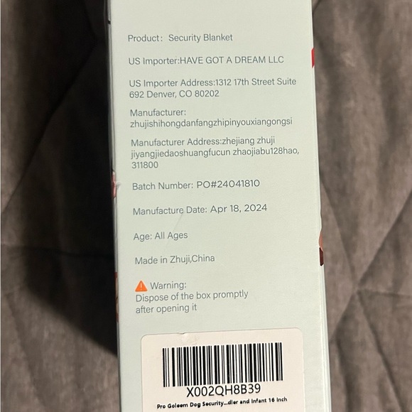 NEW In Box • Pro Goleem Lovey Stuffed Animal For Baby - Dog - Picture 4 of 5